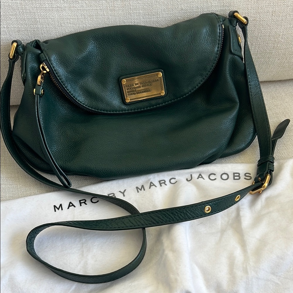 Marc by Marc Jacobs Green Leather Crossbody Bag